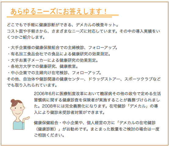 メデメカル検査キット メタボリックシンドローム